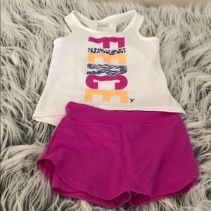 Girls workout tank and skort - size XS/5